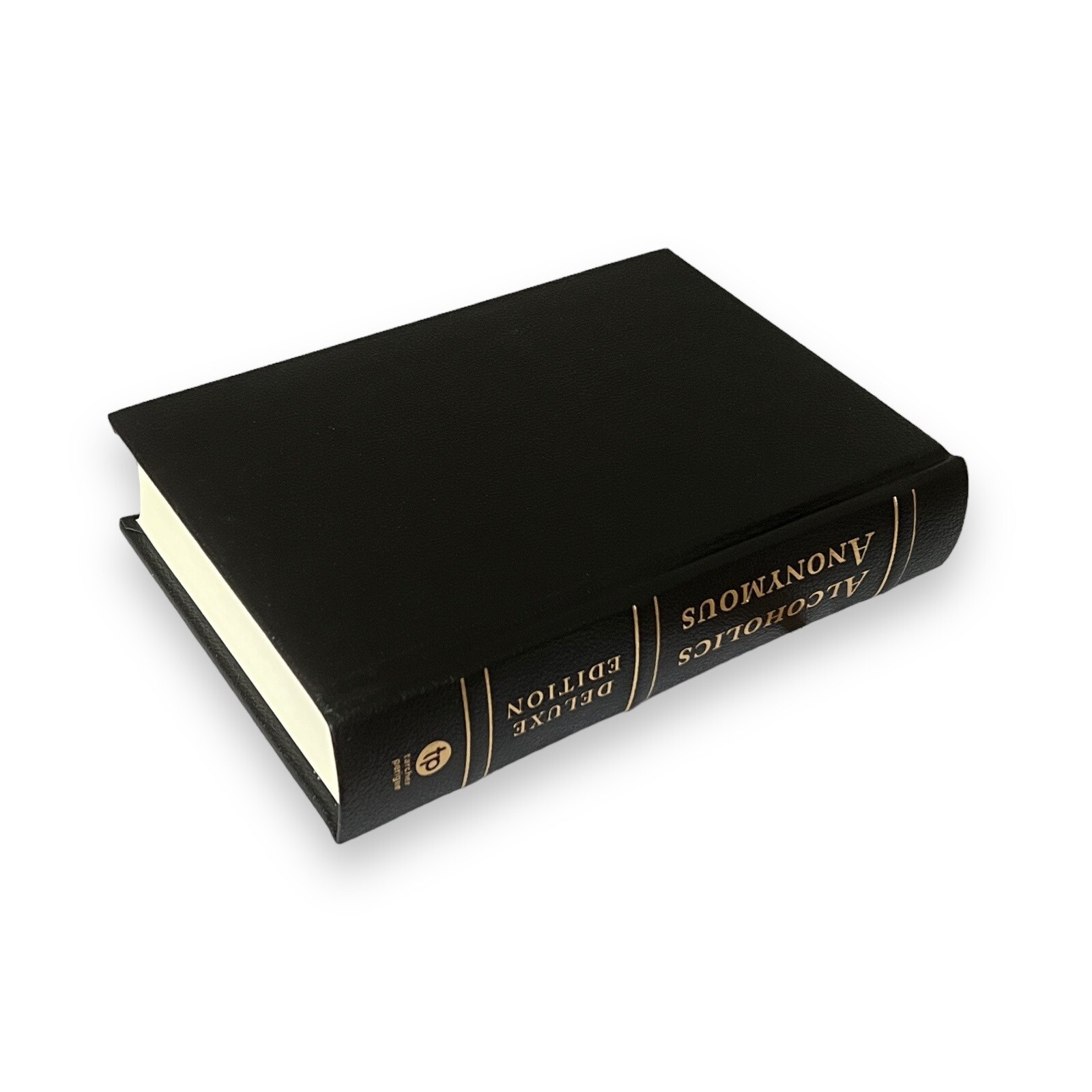 ALCOHOLICS ANONYMOUS 75th Anniversary Deluxe Vegan Leather Bound Bill Wilson New