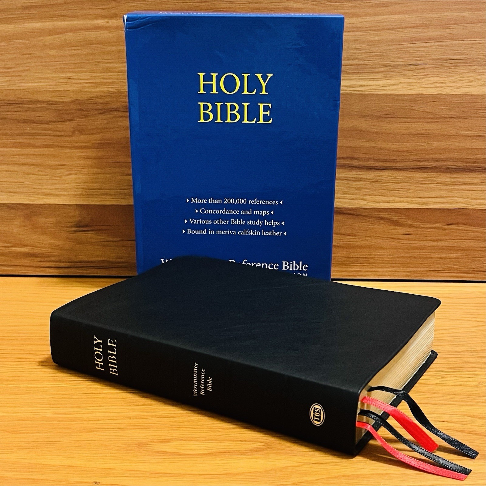 Westminster Reference Bible Premium Calfskin Leather Cover KJV (TBS) *BRAND NEW*