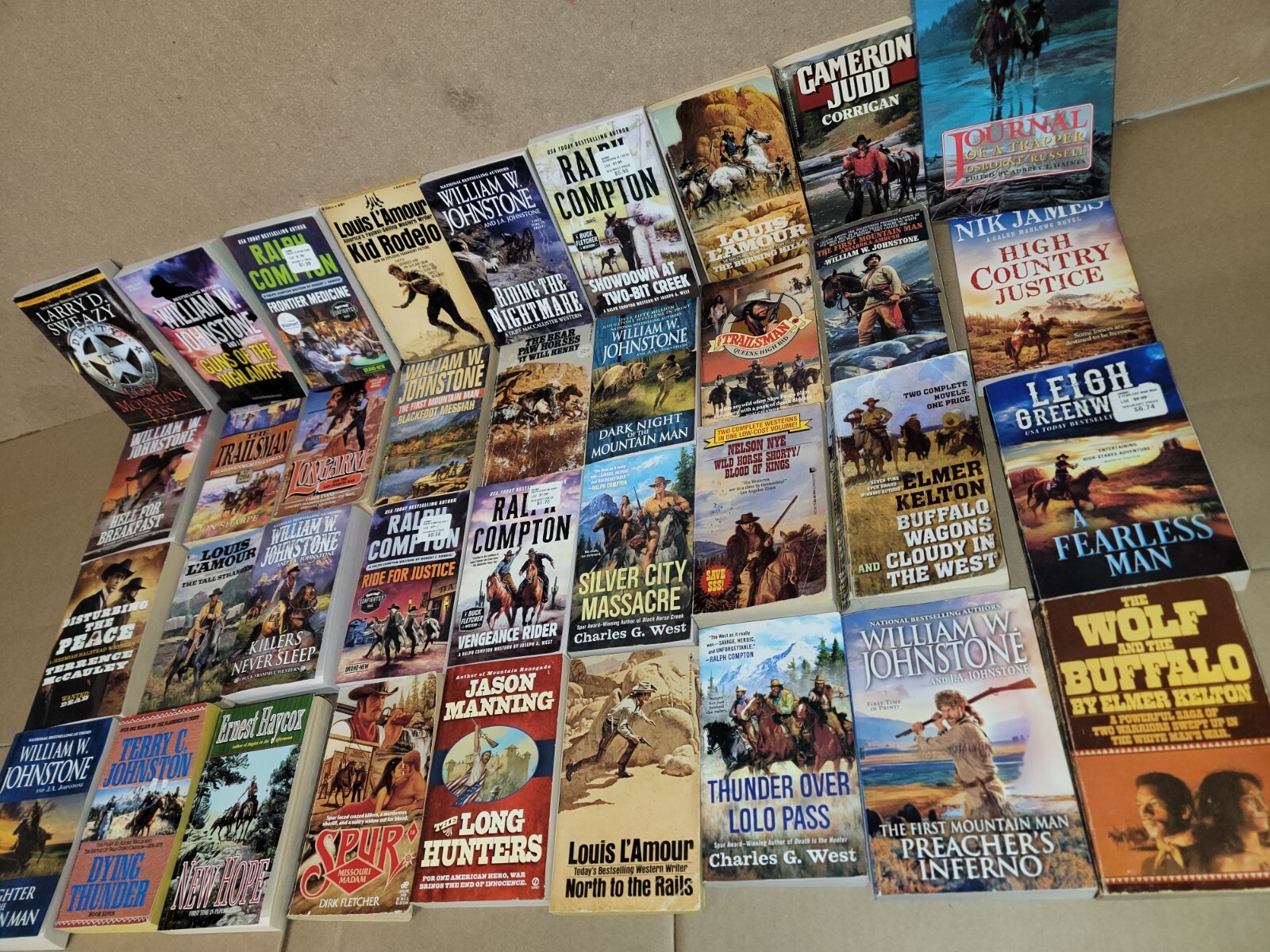 Lot of 20 Zane Grey Louis L’amour Western Paperback Fiction Books MIX UNSORTED