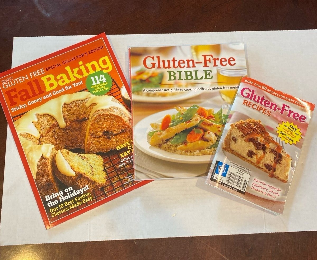 Gluten Free Cookbooks Recipes Book Bundle of 3- Great Condition