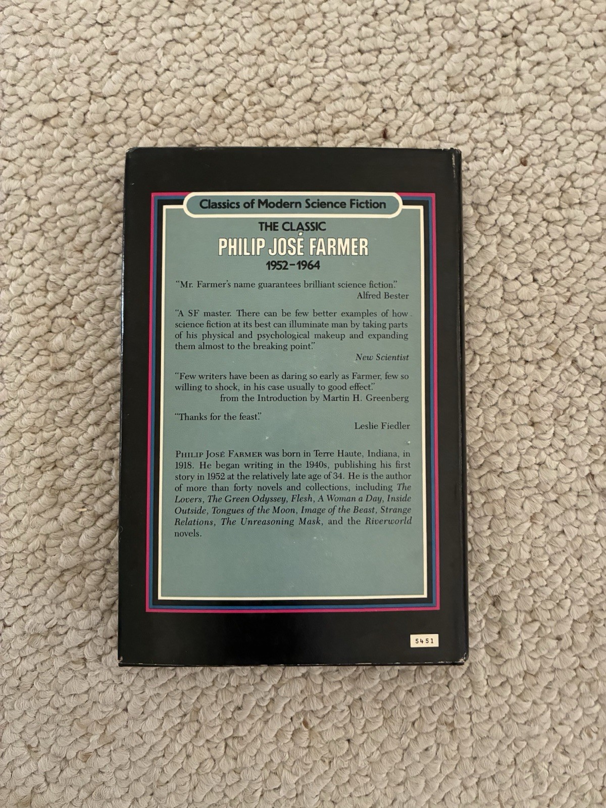 The Classic Philip Jose Farmer 1952-1964 – Crown Publishers Book Club Edition HC