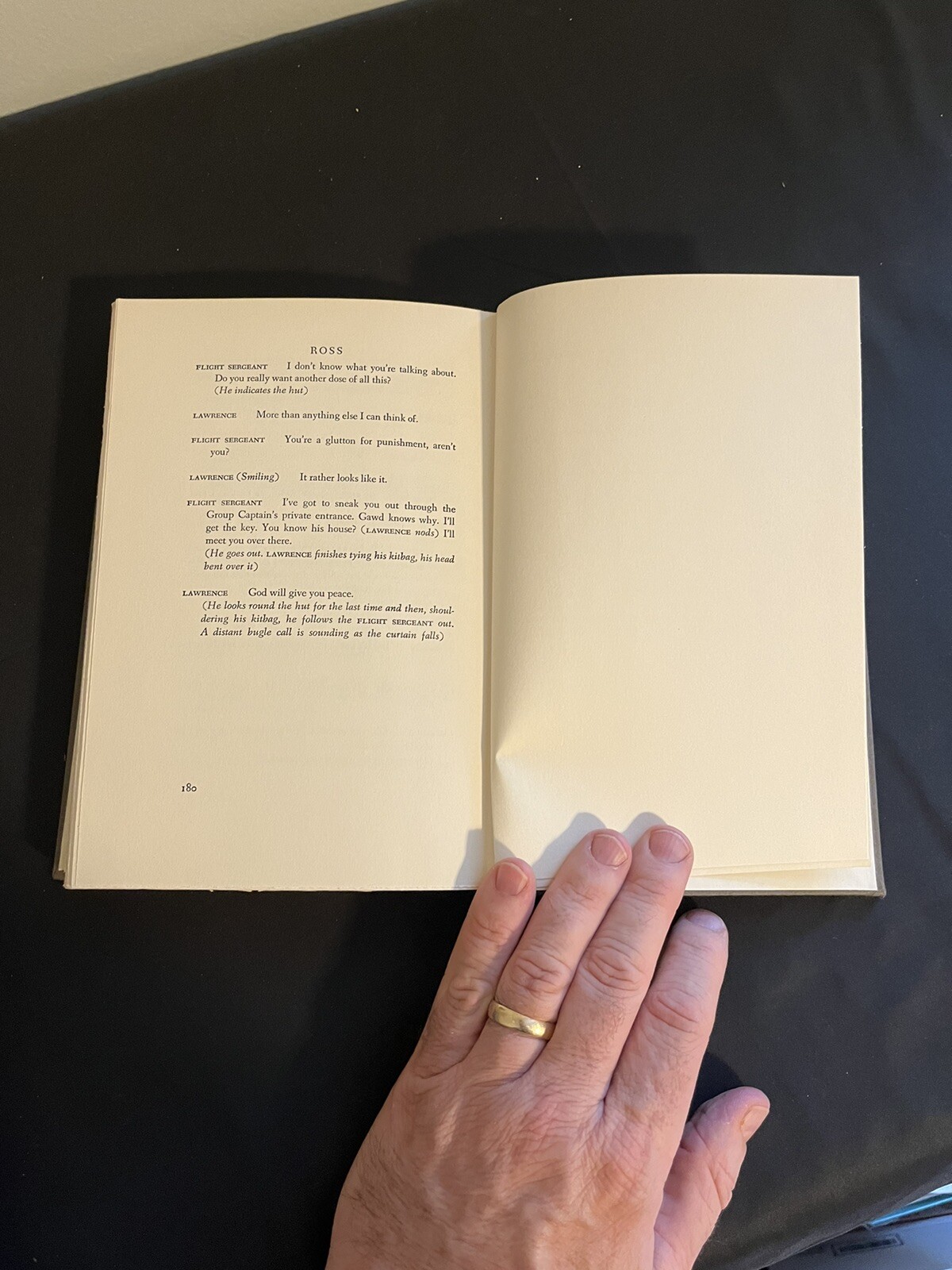 ROSS a Dramatic Portrait BY TERENCE RATTIGAN 1960 HC Drama PLAY Script