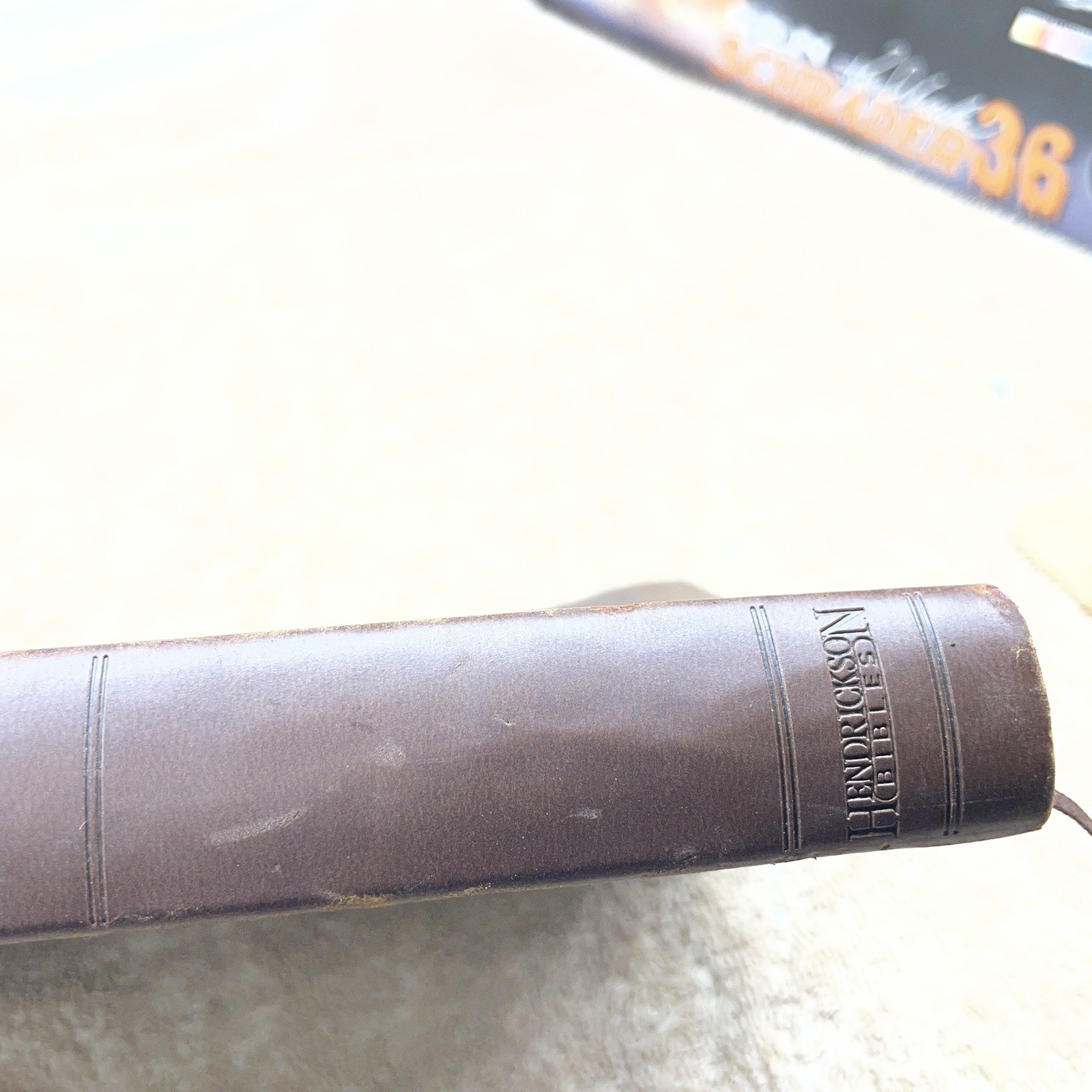 Gift Bible KJV by Hendrickson Publishing Leather Brown Color Maps Unused