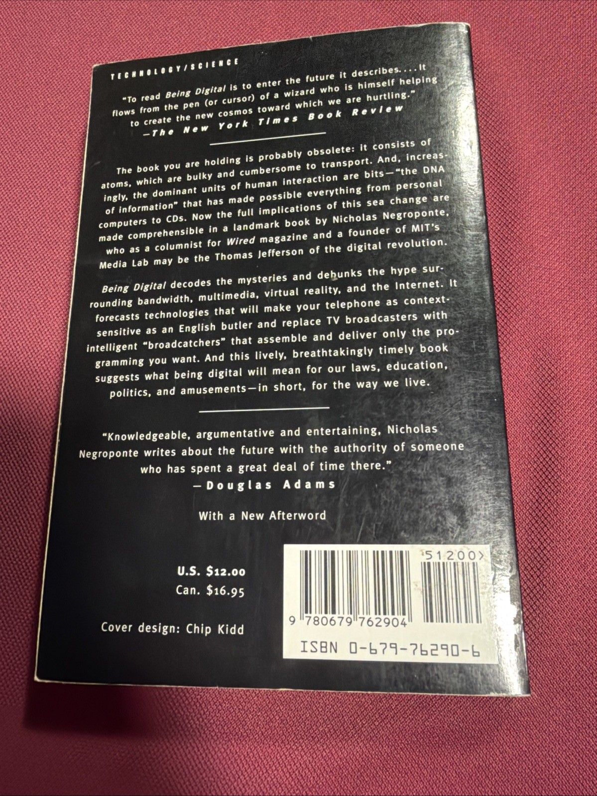 Being Digital by Nicholas Negroponte (1996, Trade Paperback)