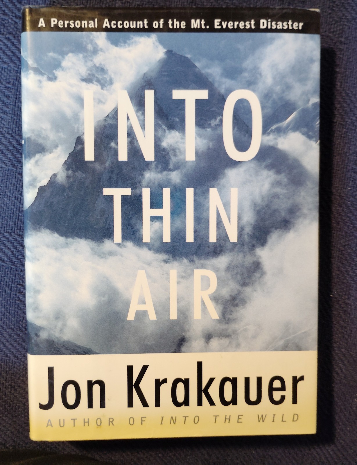 INTO THIN AIR by Jon Krakauer (1997) AS NEW 1ST/1ST FINE UNREAD HARDCOVER