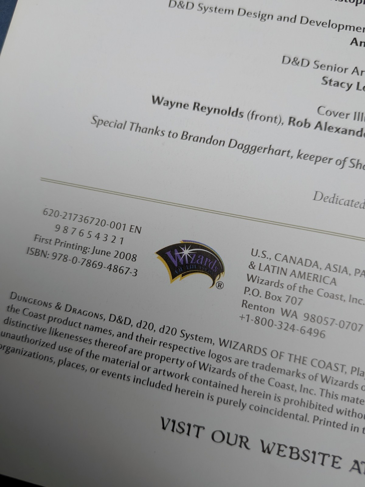 D&d Core Rulebook Ser.: Player’s Handbook : Roleplaying Game Core Rules by…