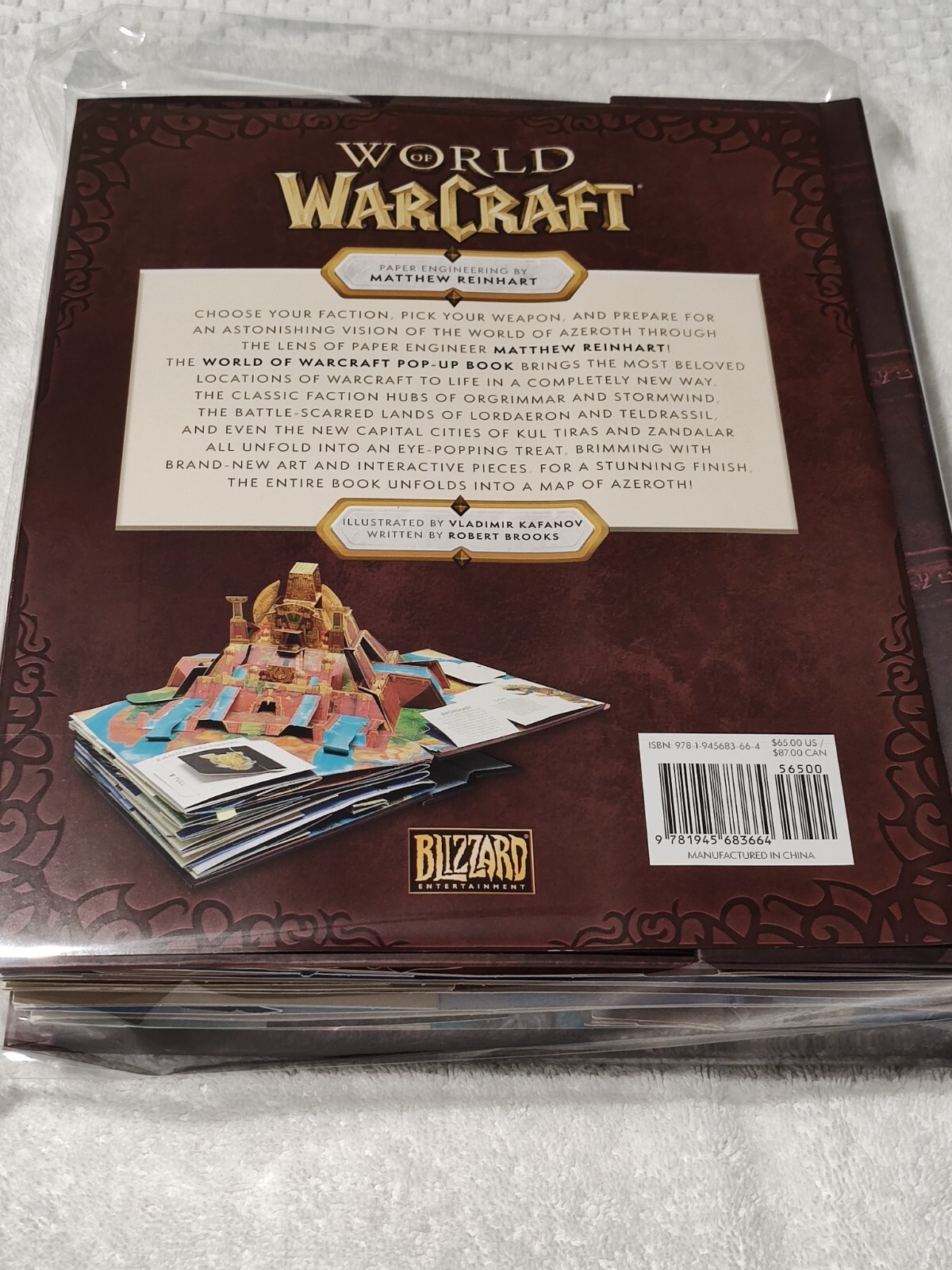 THE WORLD OF WARCRAFT POP-UP BOOK BY MATTHEW REINHART