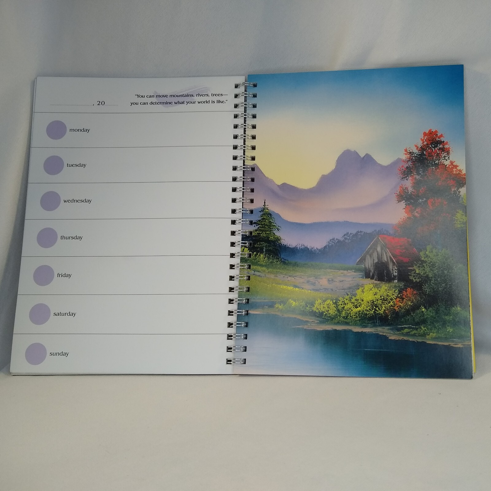 Bob Ross Agenda Undated 52 Week Calendar Includes Stickers Create Your Own Year