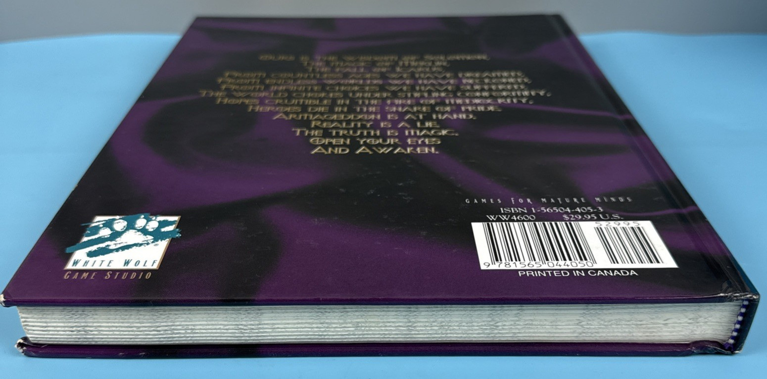 Mage: The Ascension – Rare Revised 3rd Edition Hardcover; Dierdre Brooks (2000)!