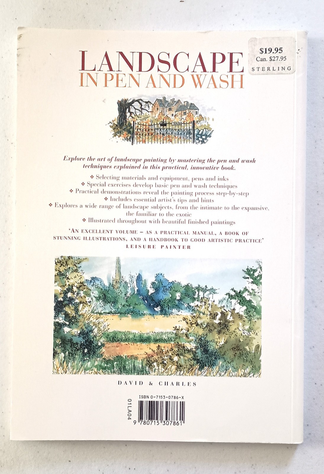 Landscape in Pen and Wash by Fedarb, Paulette Paperback Book The Fast Free