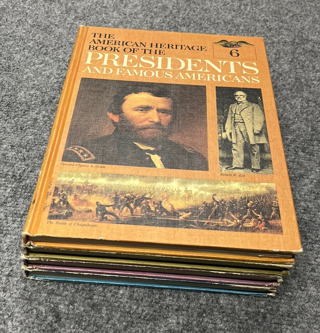 American Heritage Book of Presidents and Famous Americans LOT of 4
