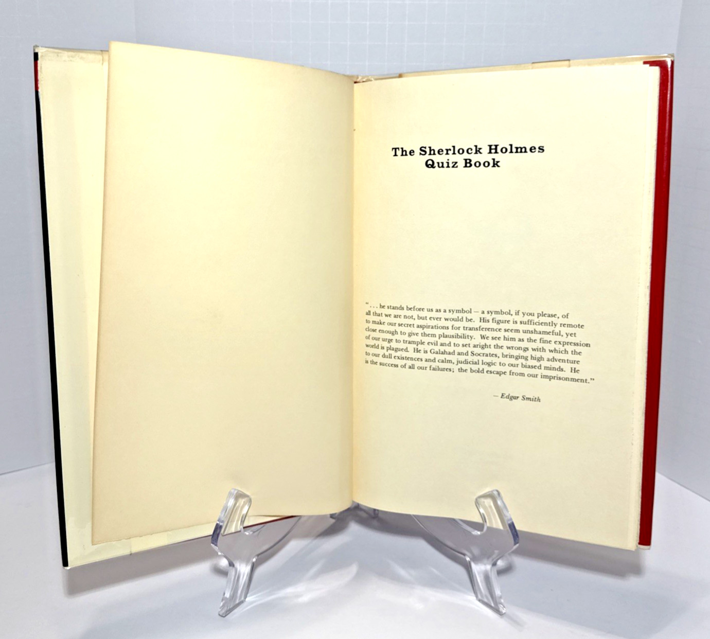 SHERLOCKIANA | 1st Ed HC DJ | The Sherlock Holmes Quizbook by Al Menendez