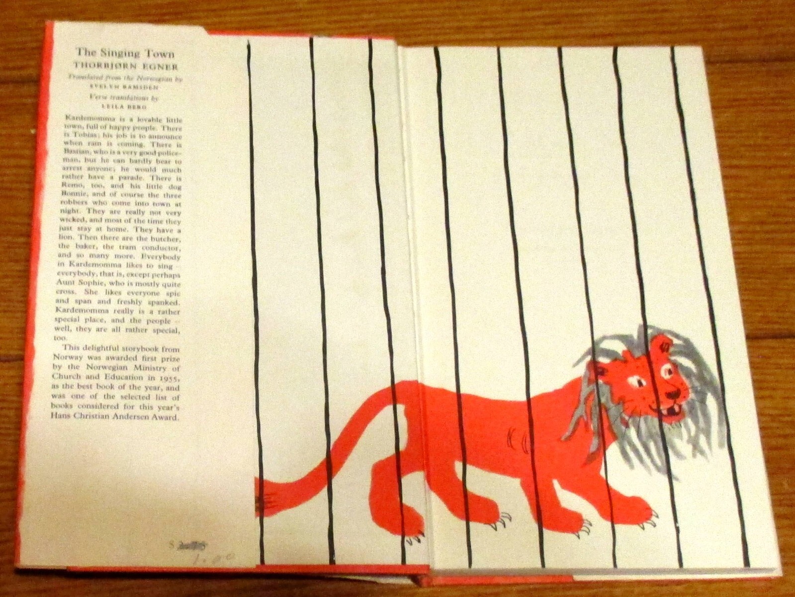 1959 The Singing Town by Thorbjorn Egner H/C D/J 105 Pages NICE!!!
