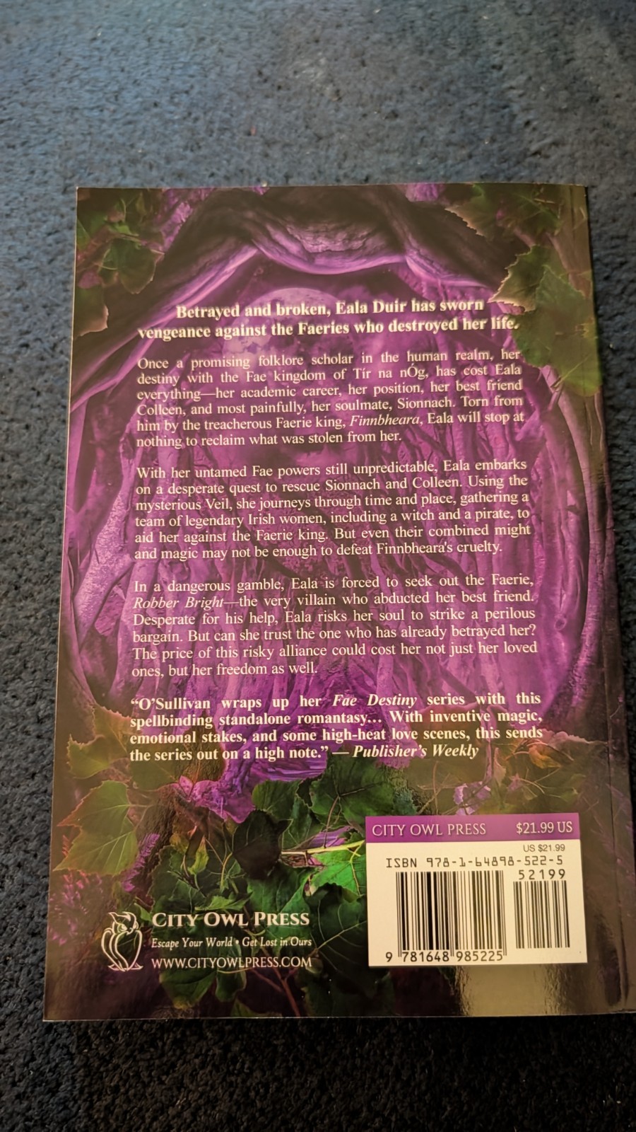A Kingdom Of Witches And Wanders Leslie O’Sullivan Signed Sprayed Edge New