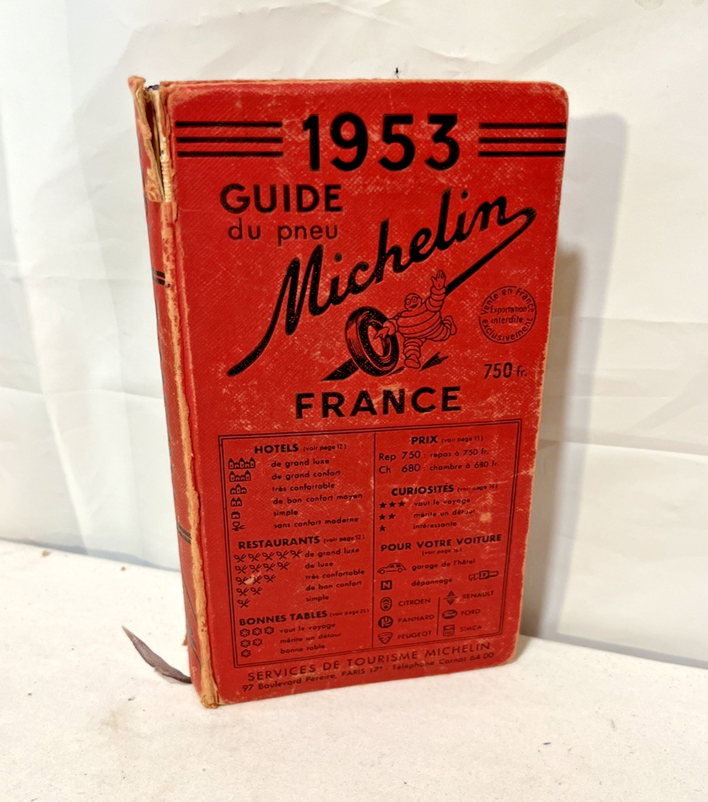 RARE Original Vintage Guide Du Pneu Michelin 1953 France Ooh la la!