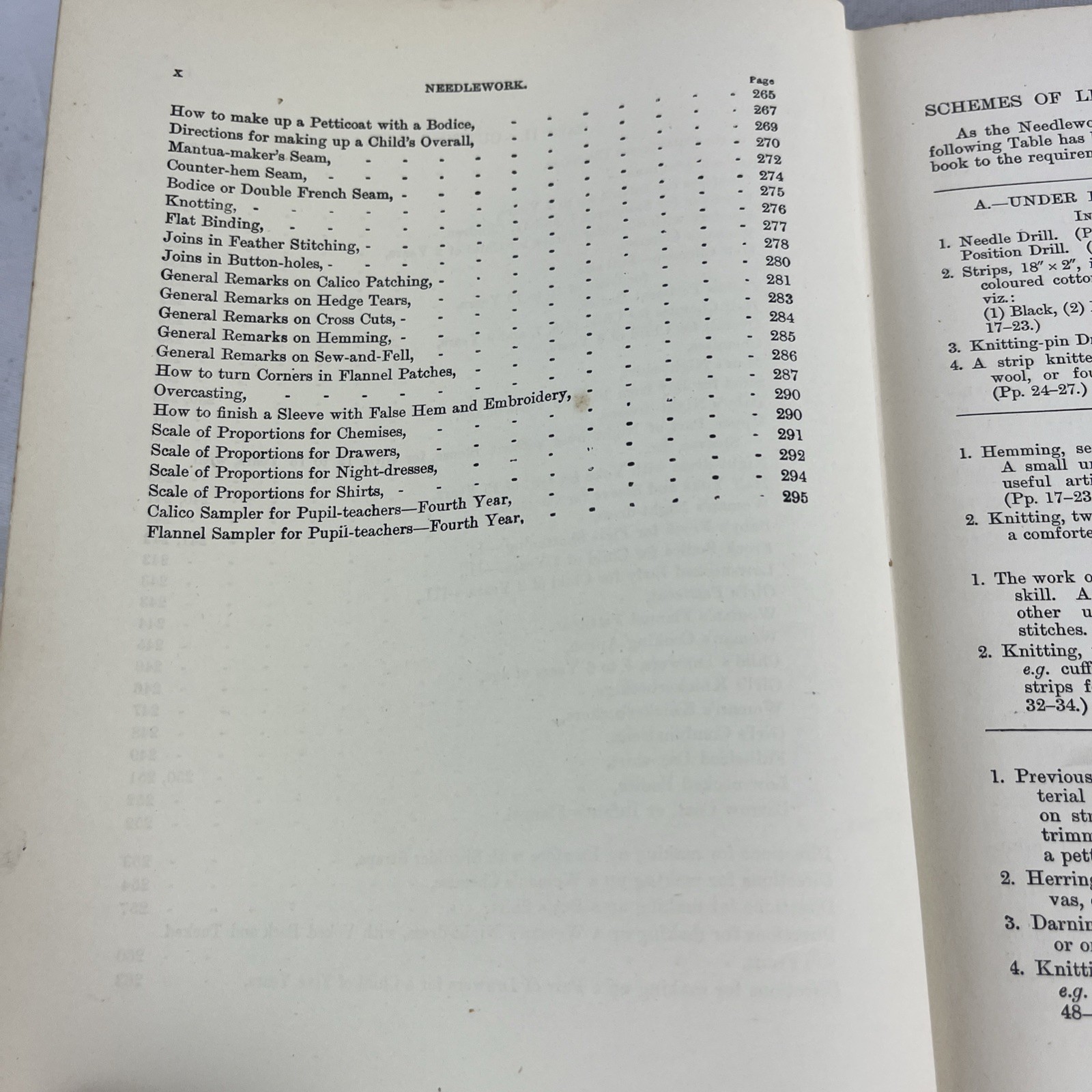 Manual of Needlework & Cutting Out – Agnes Walker – HC – Seventh Edition – 1911