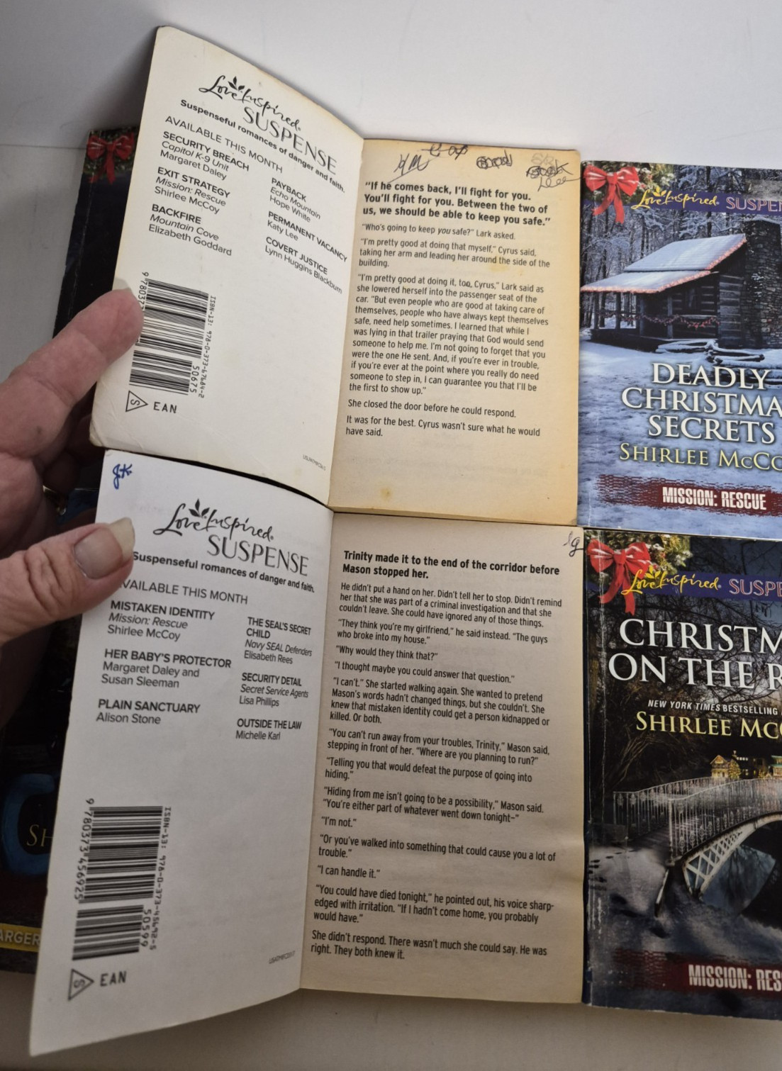 Shirlee McCoy Lot 6 Mission: Rescue 2-5, 7, 8 Love Inspired Suspense & Lakeview