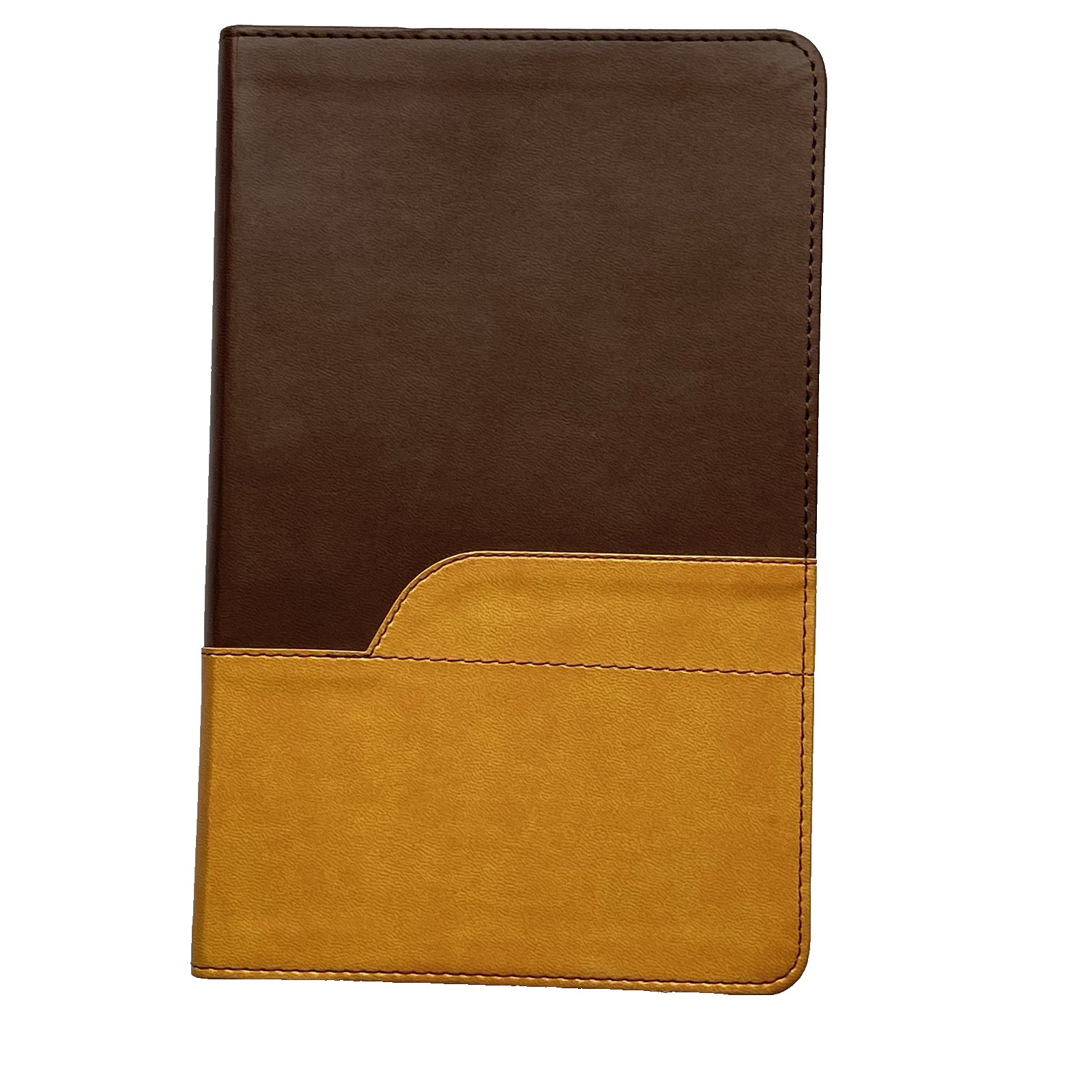 NIV Large Print Bible Leathersoft Chocolate Amber Zondervan Personal Size Ribbon