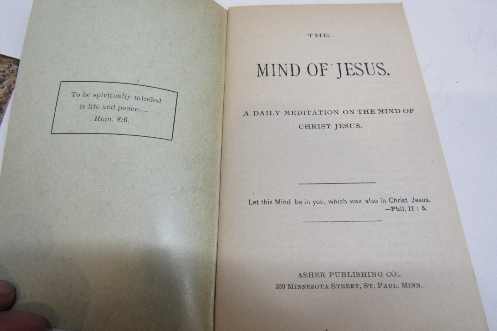 Qty Five (5) The Mind of Jesus by J.R. MacDuff Fat Bread Pocket Size