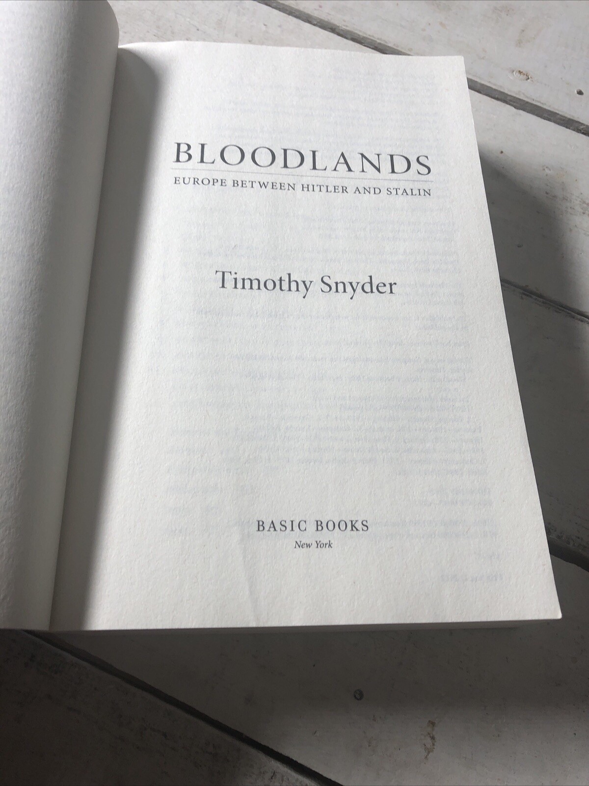 Bloodlands Europe Between Hitler and Stalin Timothy Snyder Paperback 2022
