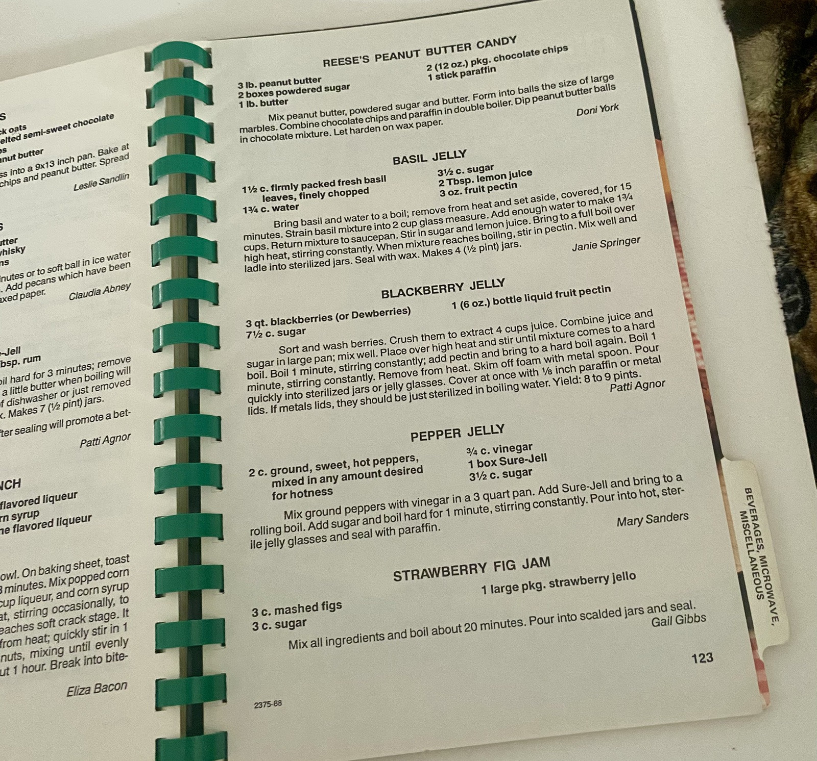 VTG Cypress Junior Women’s Cookbook 1988- 1989 Harrison County Texas 140 Pages