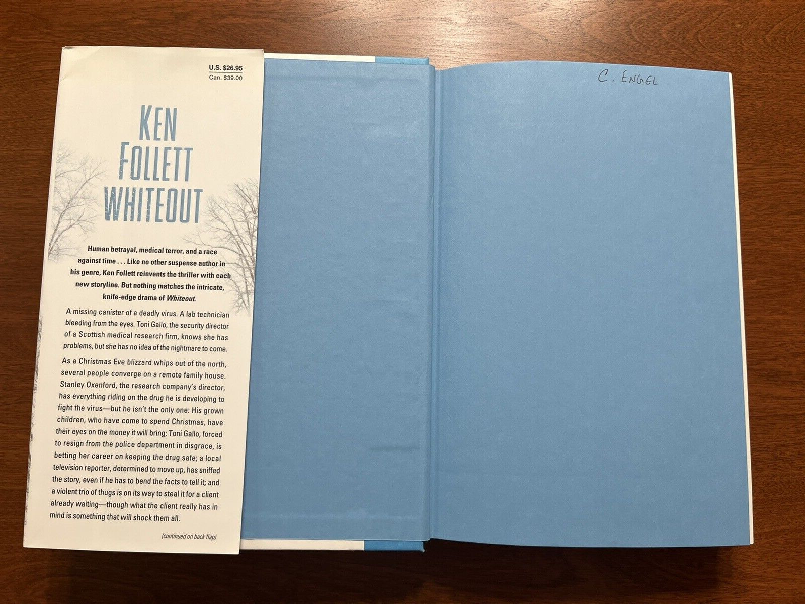 FIRST EDITION / PRINTING Ken Follett “Whiteout” NF in NF jacket 2004