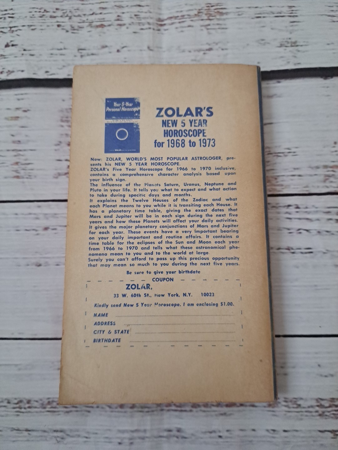 Hypnosis & Your Psychic Powers – Zolar’s – Paperback