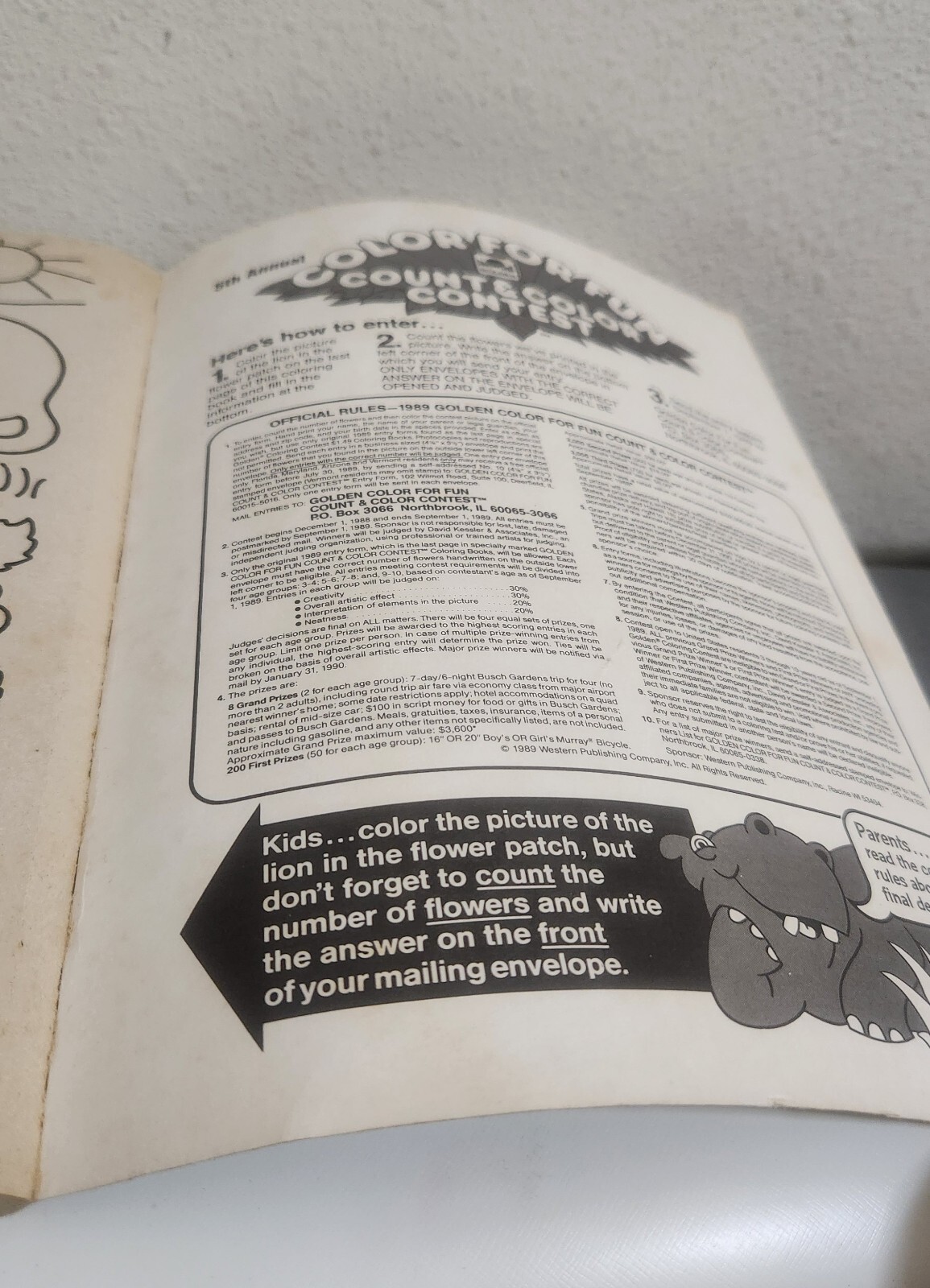 1988 “All Kinds of Things” Giant Coloring Book by Golden Books •86 Good Pages 6-