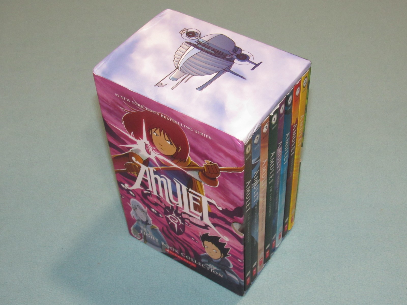 AMULET #1-8 by Kazu Kibuishi (Box Set, 2018) ~1,2,3,4,5,6,7,8~ Trade Paperback