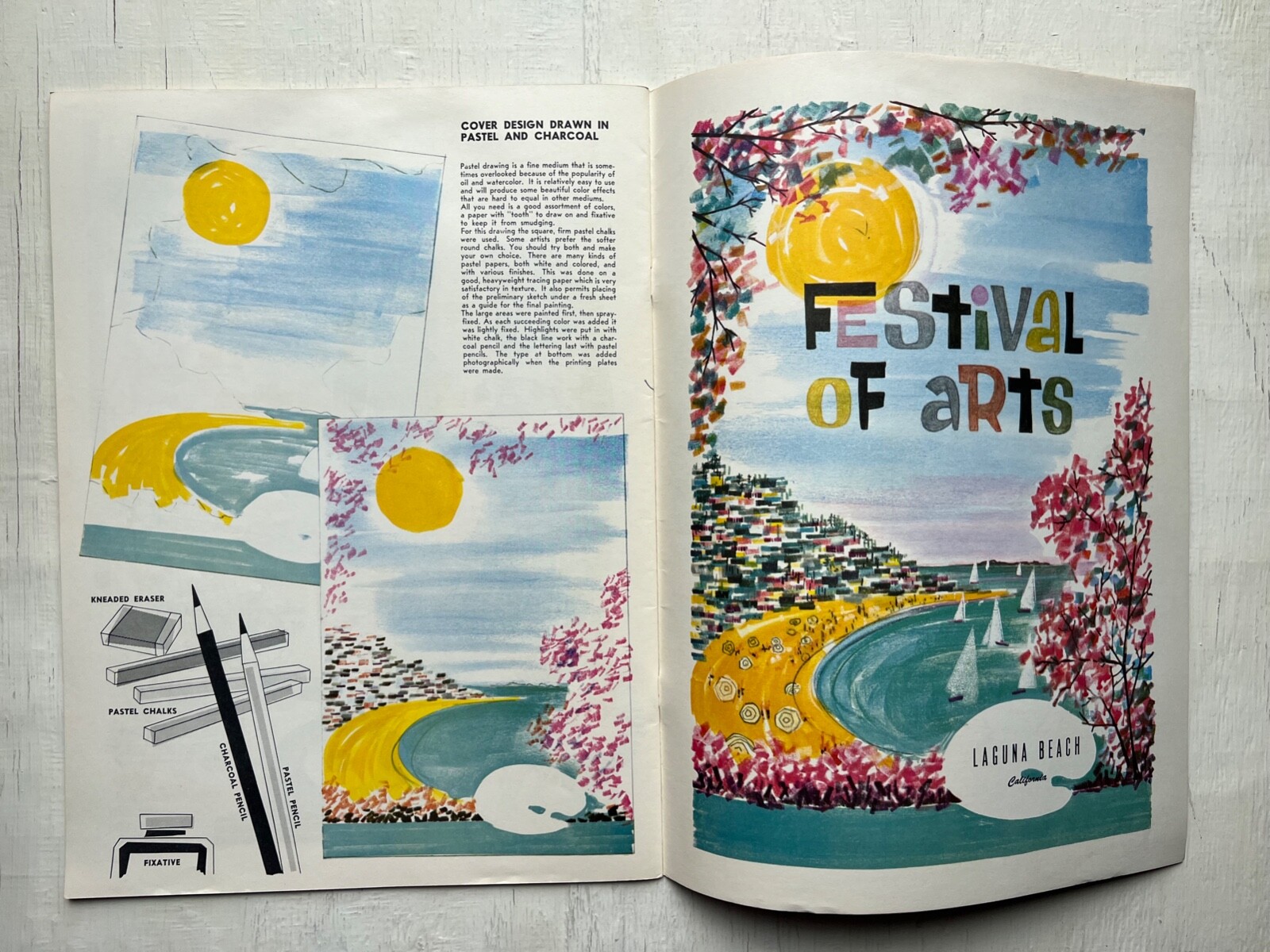 Vintage How to Make Your Art Commercial Book Walter T. Foster Typography