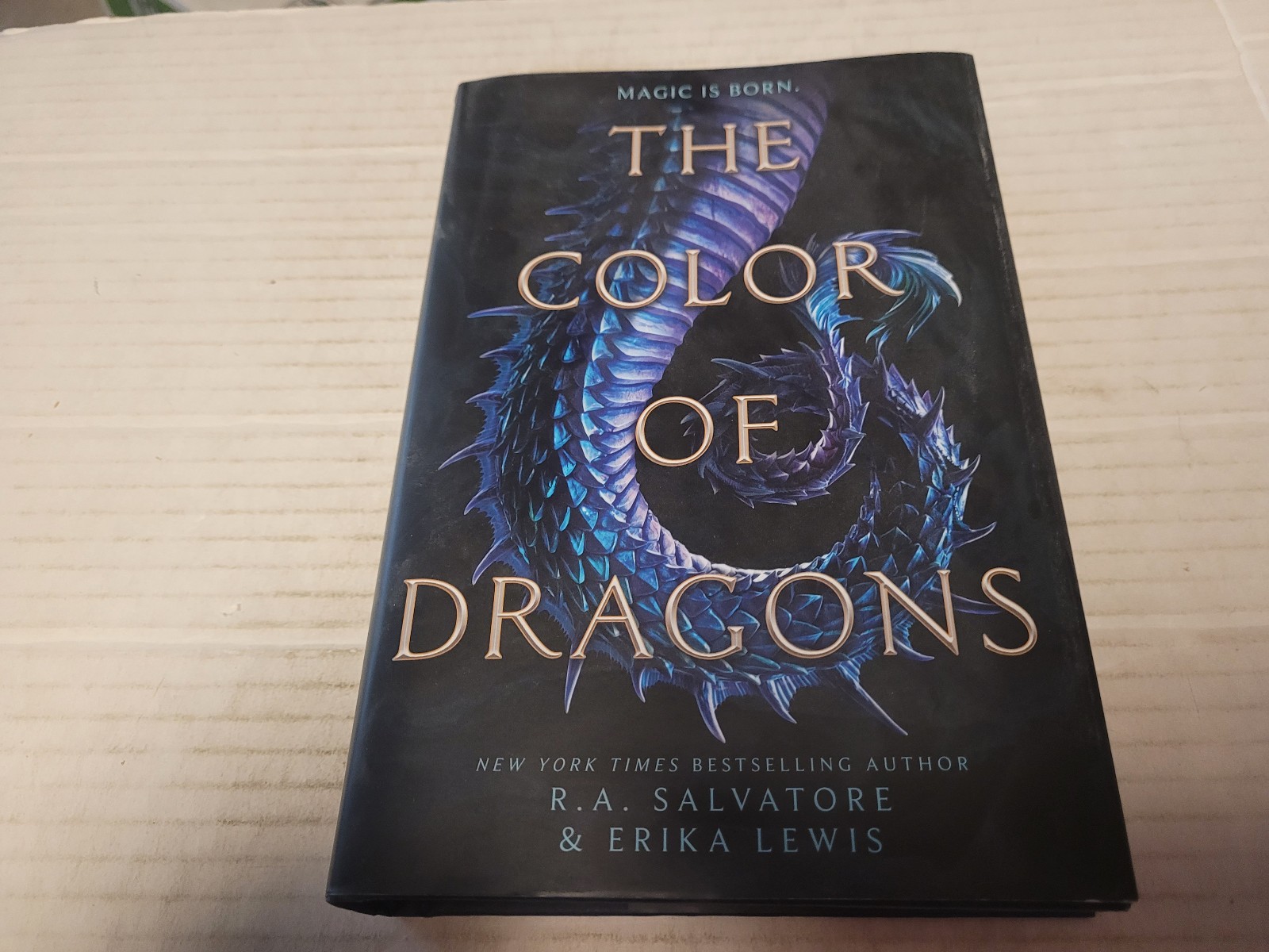 Color of Dragons by Erika Lewis and R. A. Salvatore (2021, HC) SIGNED 1st/1st