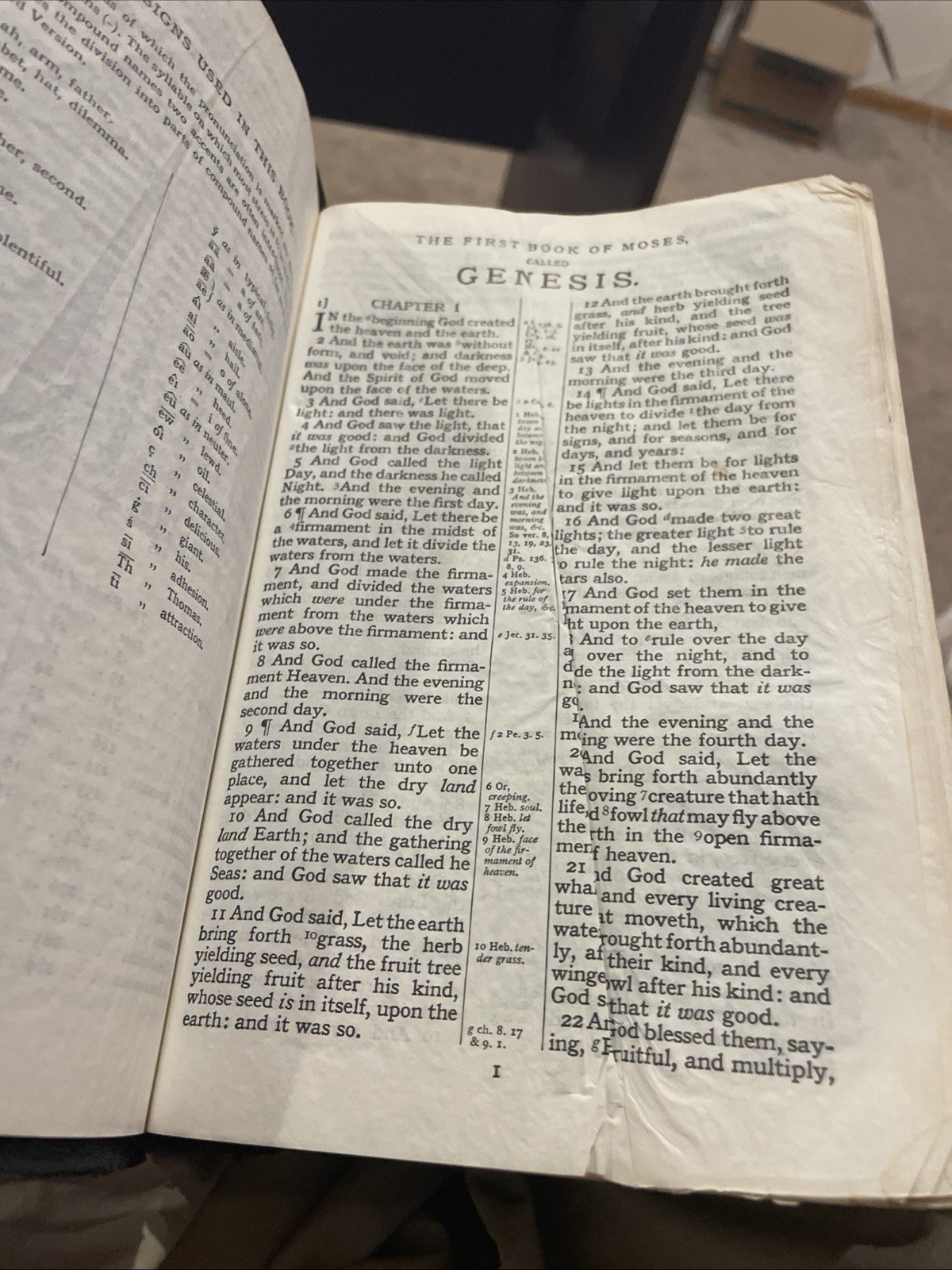 Holy Bible Cambridge French Morocco leather #24XC