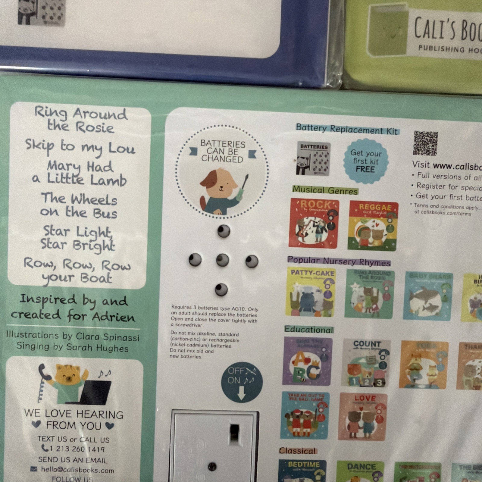 CALI’S BOOKS SET OF 3, NURSERY RHYMES