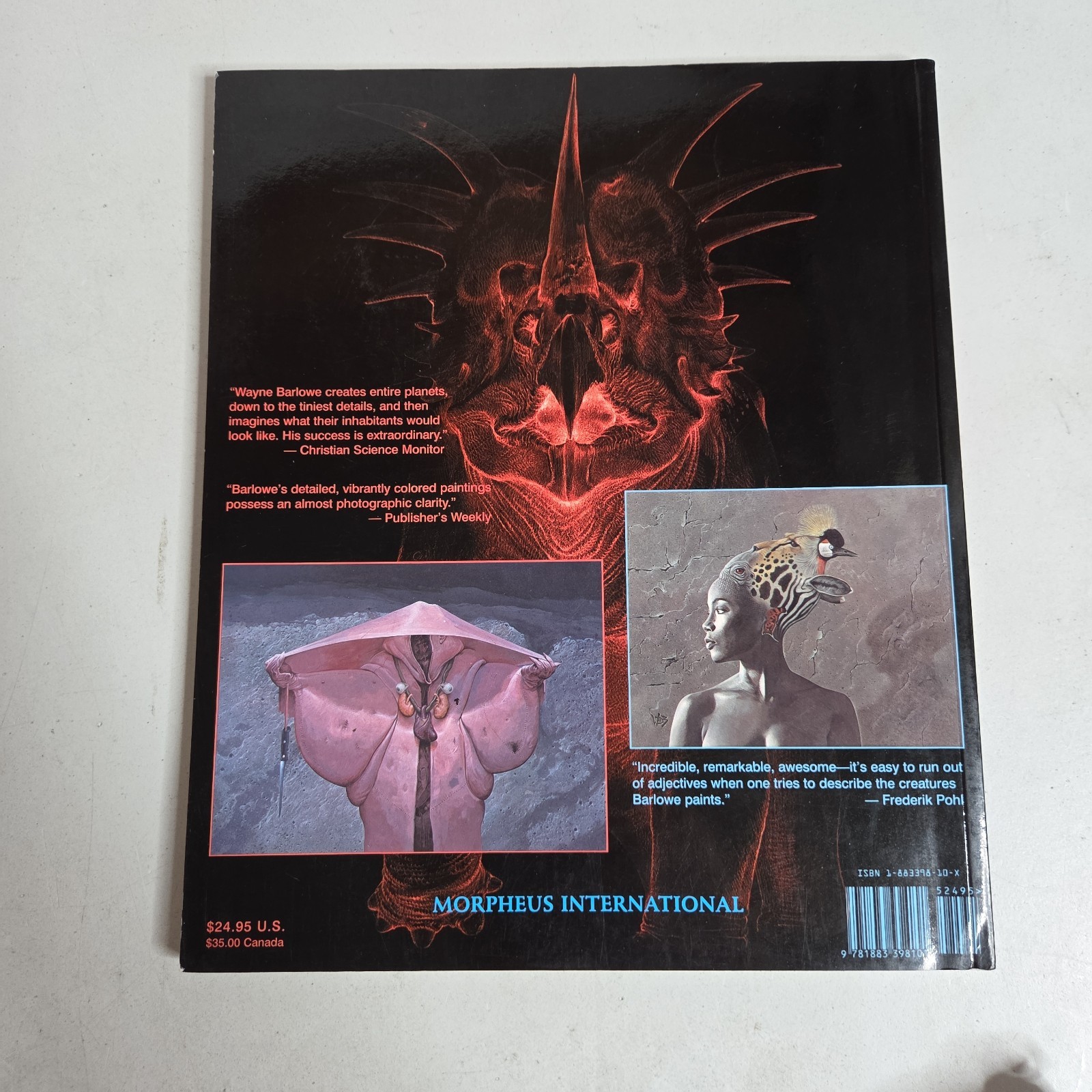 The Alien Life of Wayne Barlowe by Morpheus 1st Edition TPB 1995 Fantasy Art