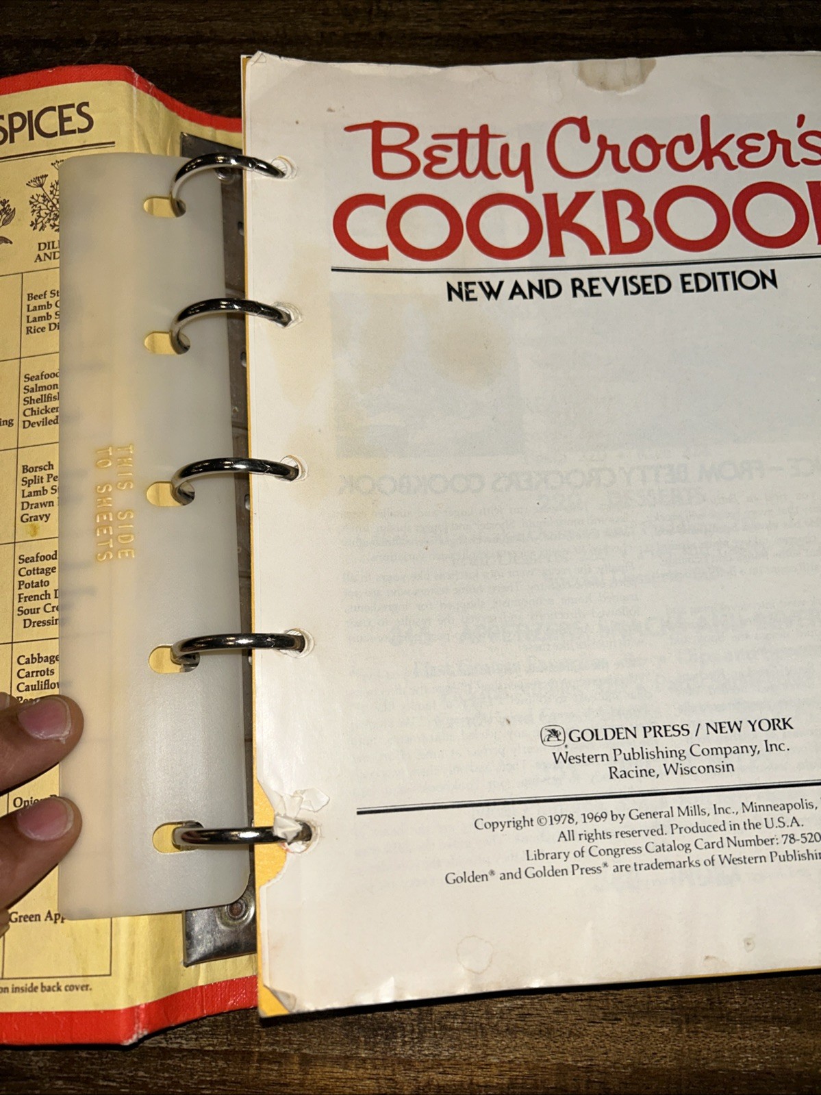 Vintage Betty Crocker’s Cookbook New And Revised Edition 1978 Hardcover
