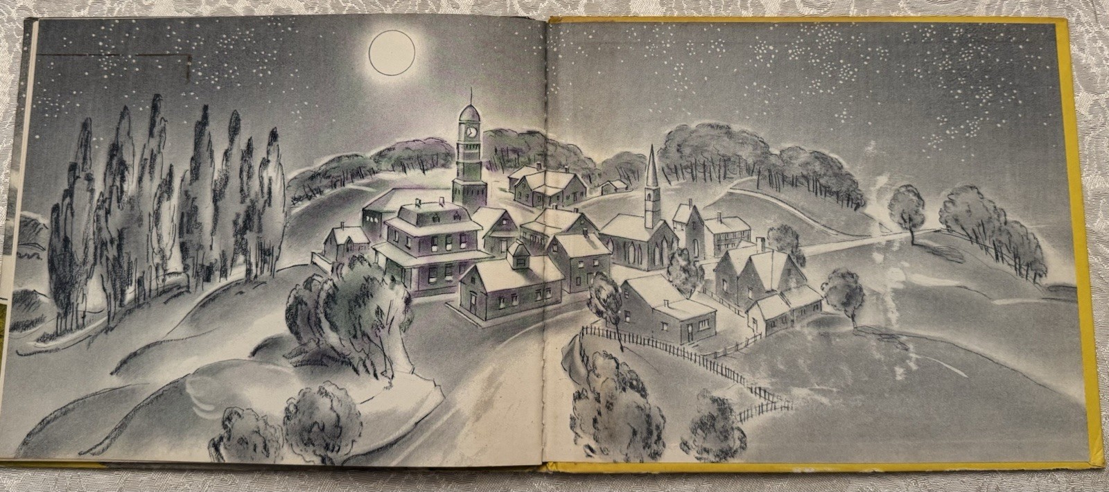 Vintage 1956 Abingdon Press God Cares for Me Picture Book Wolcott Dotterer