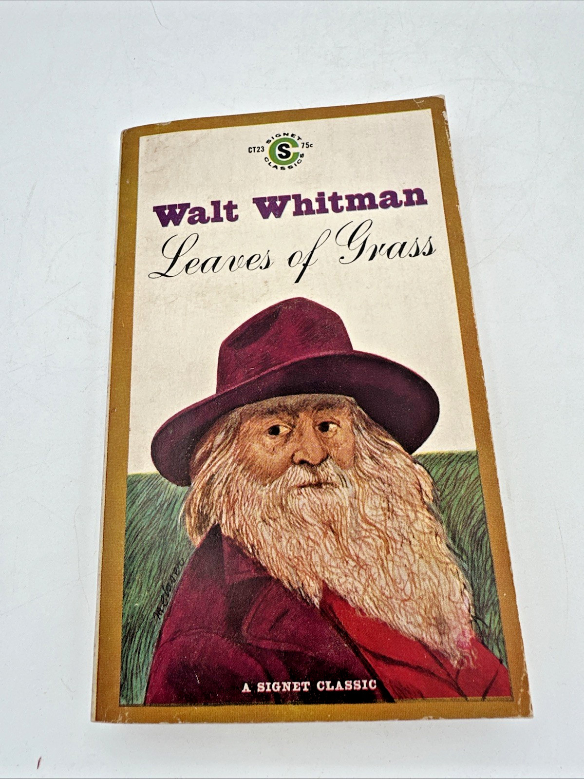 Walt Whitman Leaves of Grass A Signet Classic CT23 10th Printing Poetry