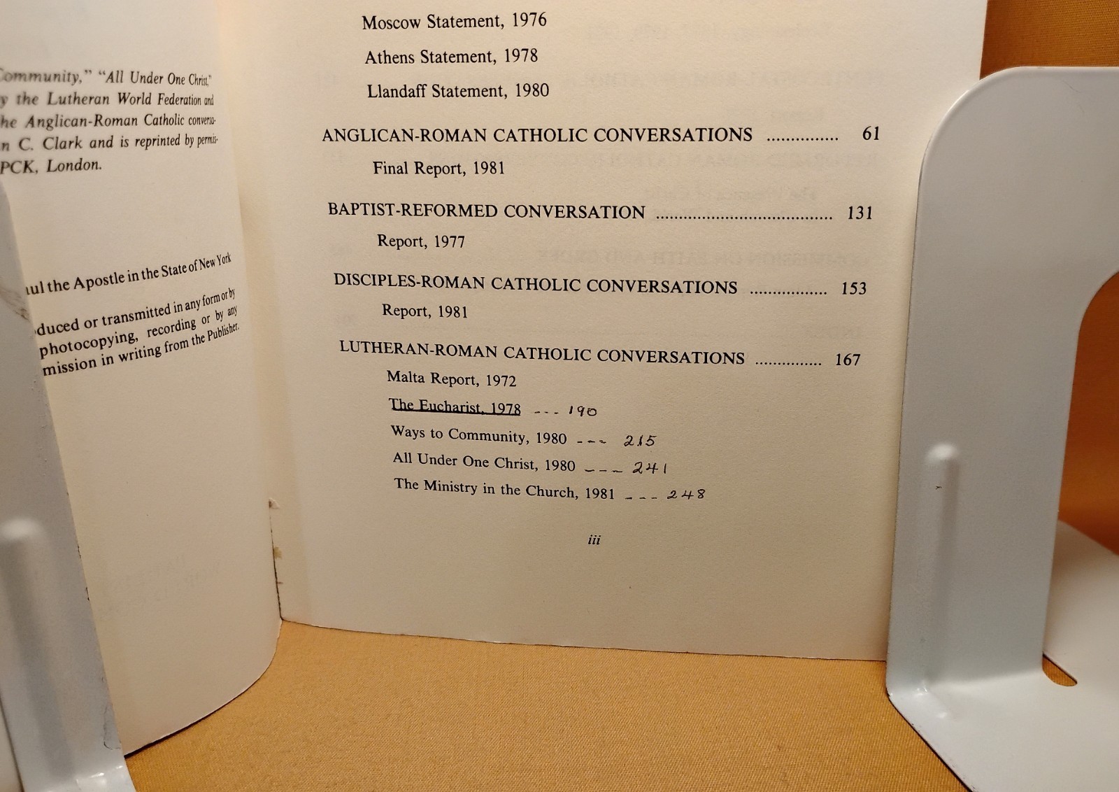 Liturgy Atonement Ecumenical Documents Theology Doctrine Unity 3 PB book lot
