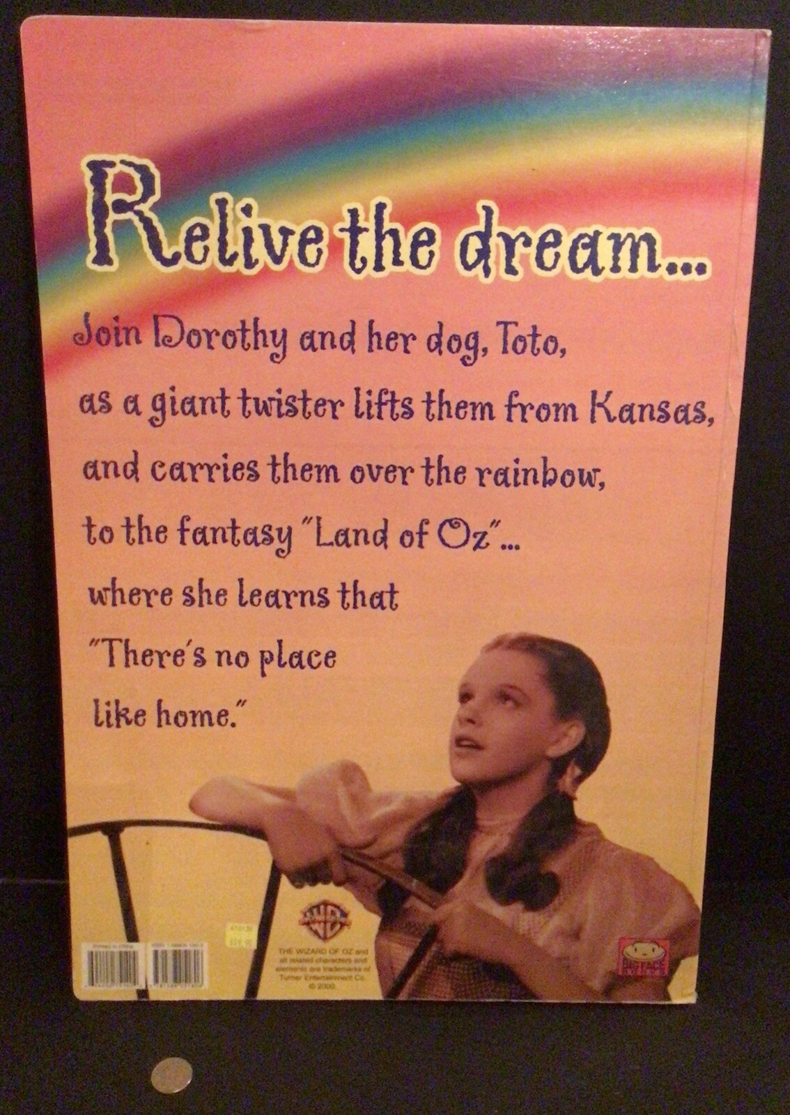 Huge 23”x16” The WIZARD OF OZ By L. Frank Baum Oversized Picture Book VG 2000 ✨