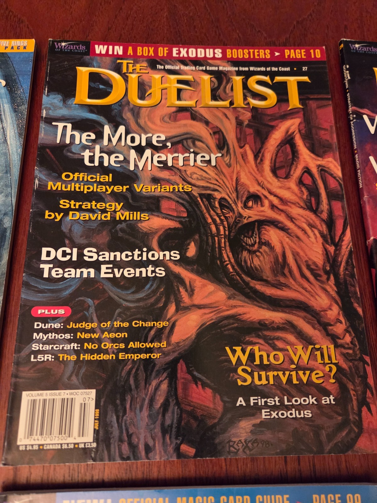1997/98/99 Wizards Of The Coast Duelist Magazine Lot of 6