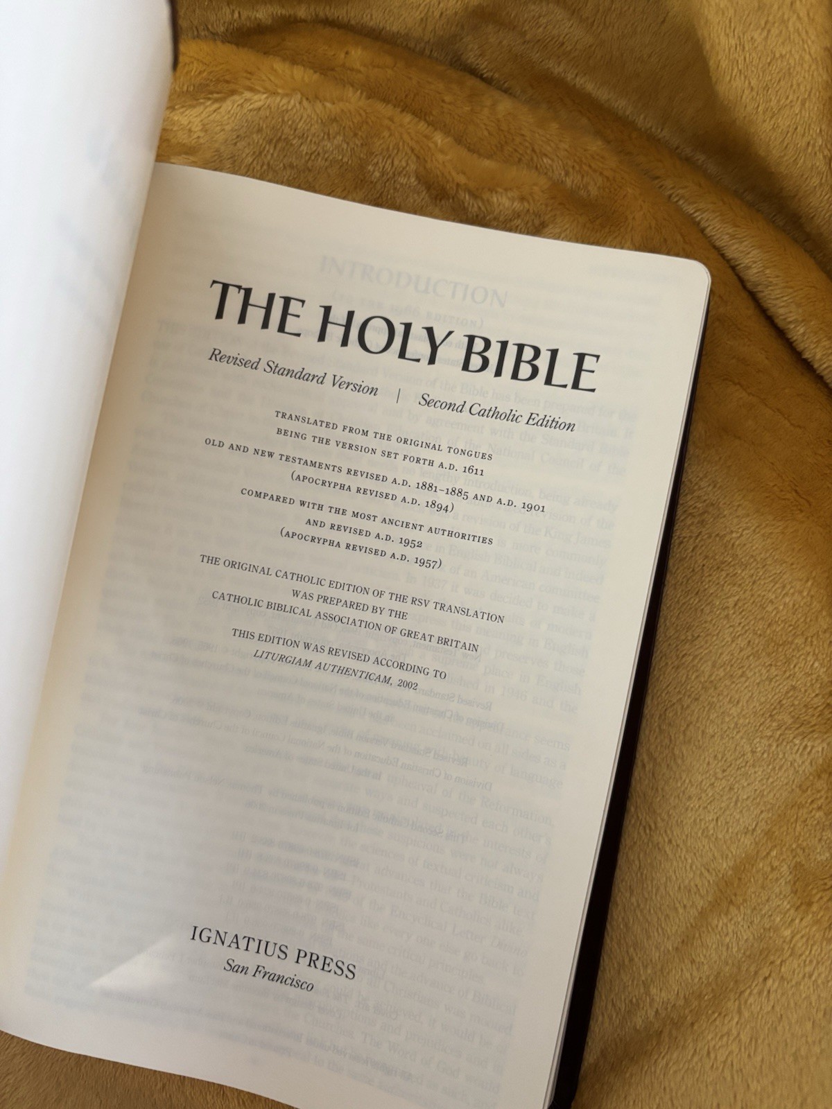 Ignatius Bible Revised Standard Version Second Catholic Edition Leather