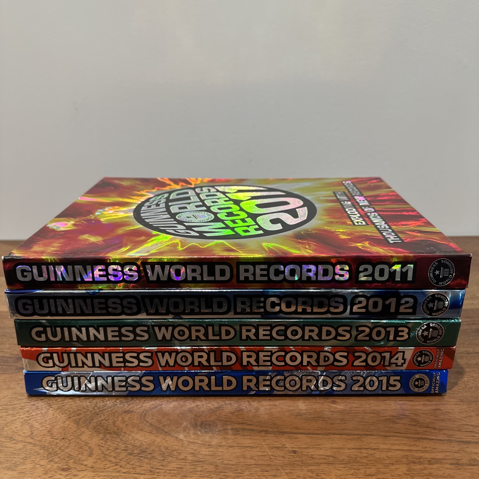 Guinness World Records 2011, 2012, 2013, 2014 & 2015 HardCover Set Of 5 Books