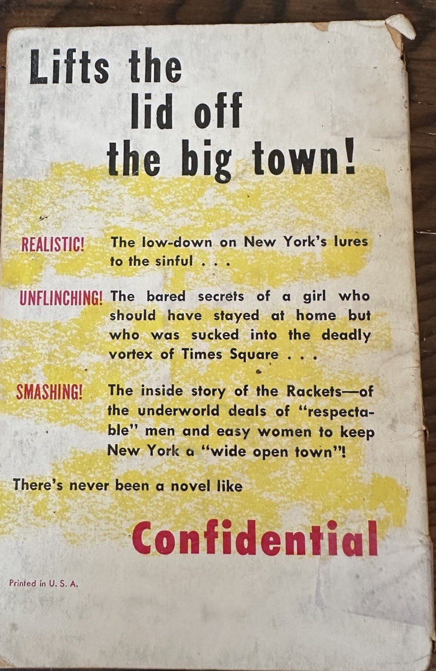 Donald Henderson Clarke Confidential Paperback Avon Crime Novel Sex Sleaze Vice