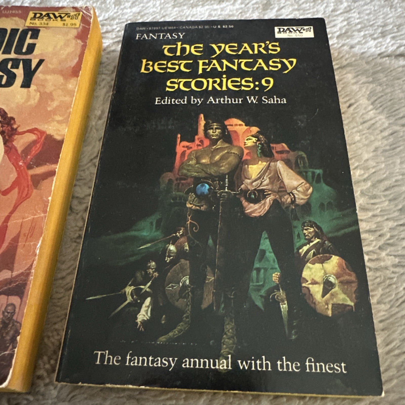 Heroic Fantasy 1979 DAW No 334 & The Years Best Fantasy Paperbacks 1st Print
