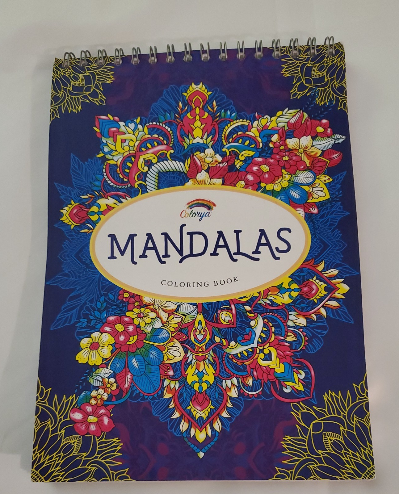 Colorya Mandalas Spiral Adult Coloring Book – 30 Pages