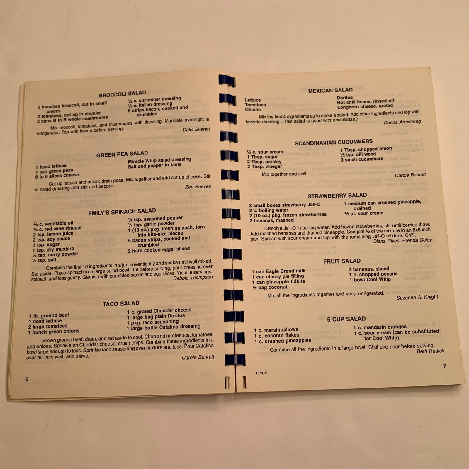 Cherished Recipes From McCrory PTO Cookbook Collection of Cooking Vintage 1993