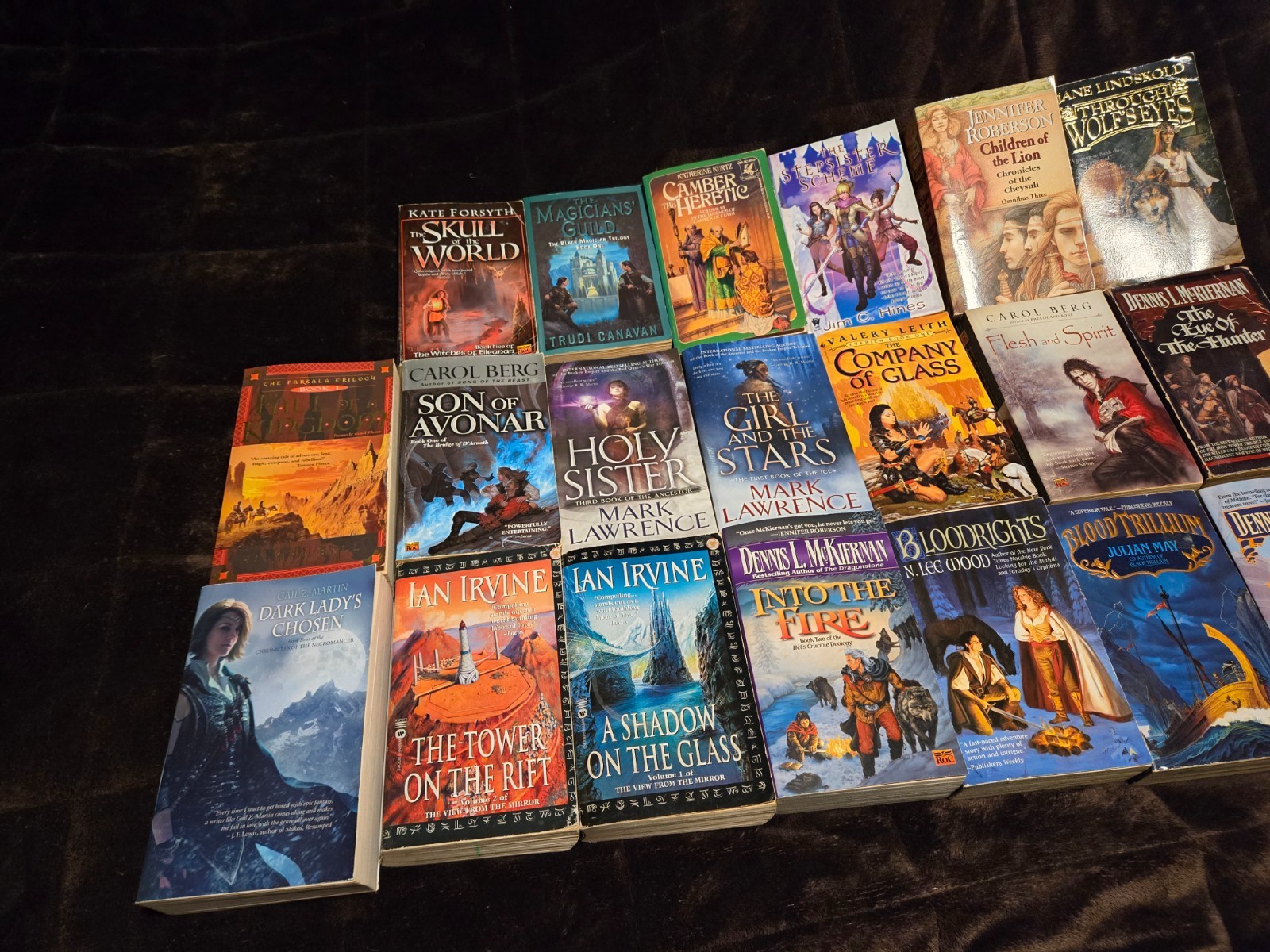 Large Lot of 20 Fantasy Paperback Books-MISC Authors-Mark Lawrence/Carol Berg +