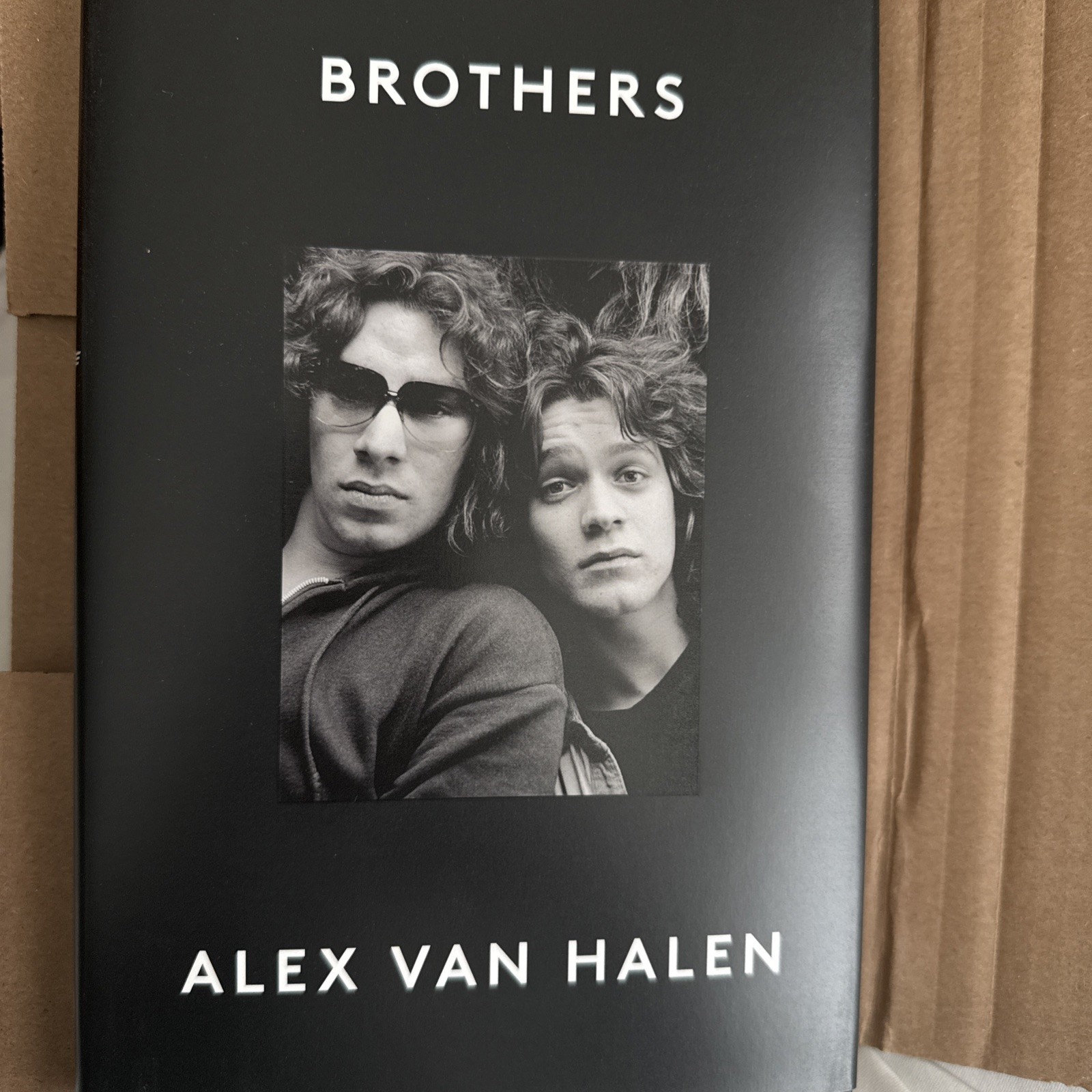 SIGNED Brothers Book Alex Van Halen 1st Edition Hardcover