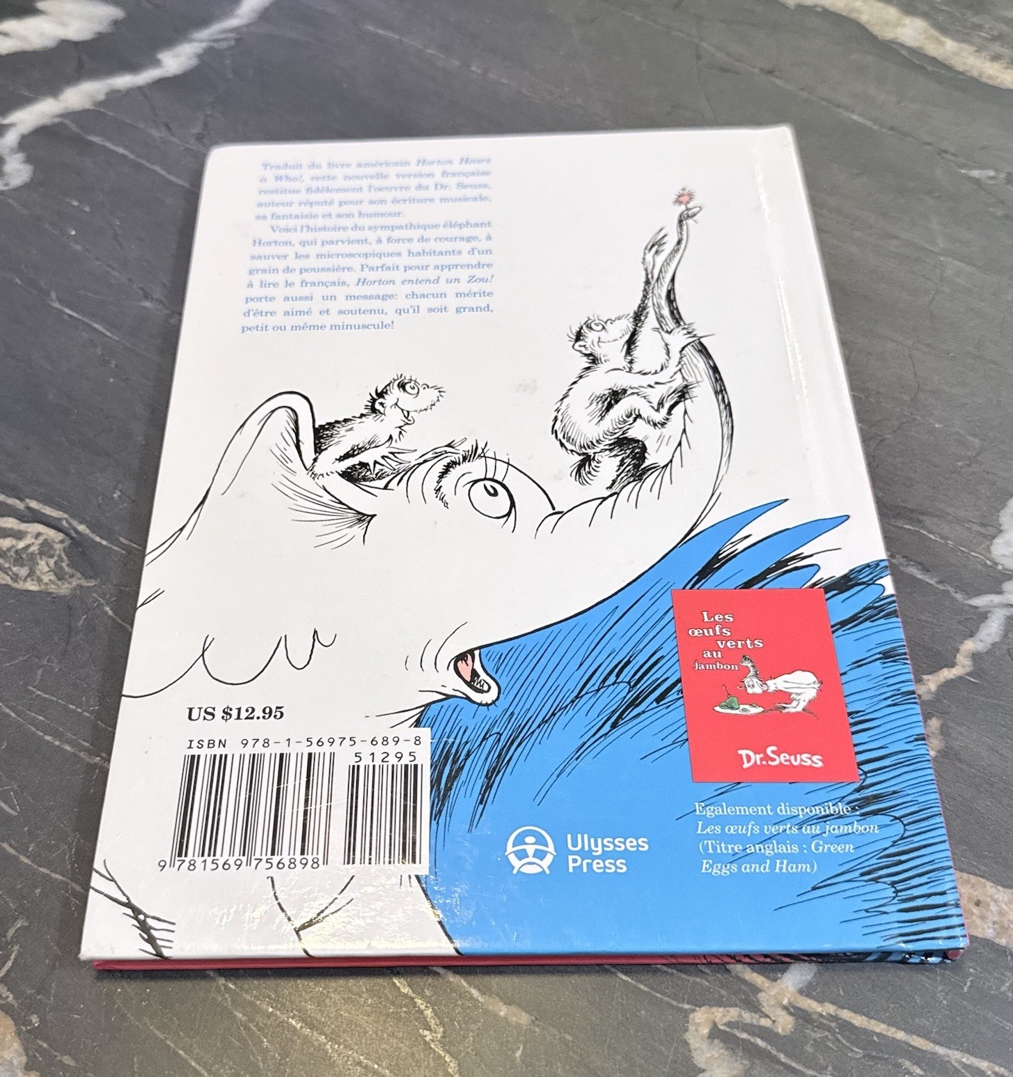Dr Seuss Horton Entend Un Zou French Hardcover 2009 Ulysses Press HC