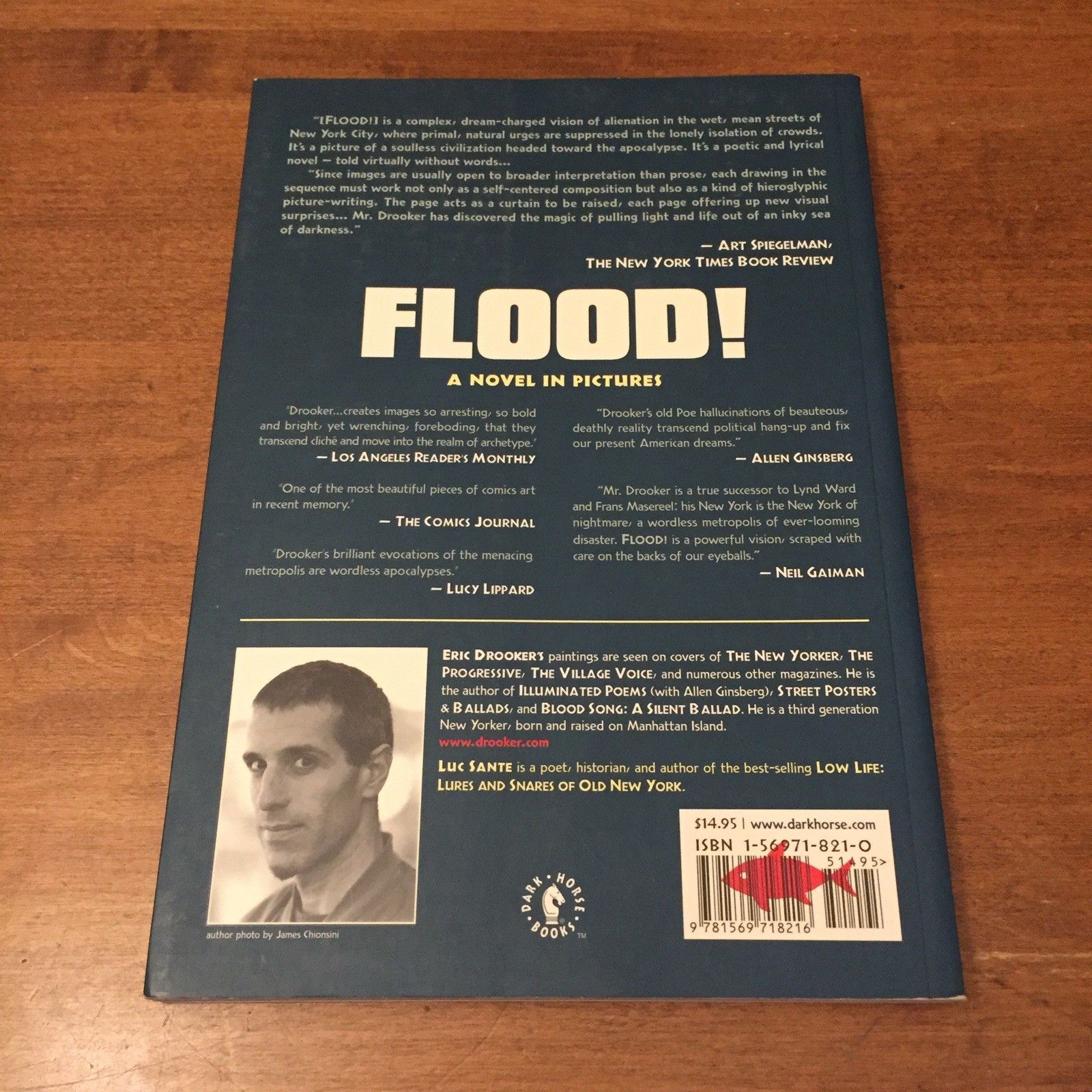 Flood!: A Novel in Pictures by Eric Drooker 2002 Dark Horse Books TPB Good+/VG